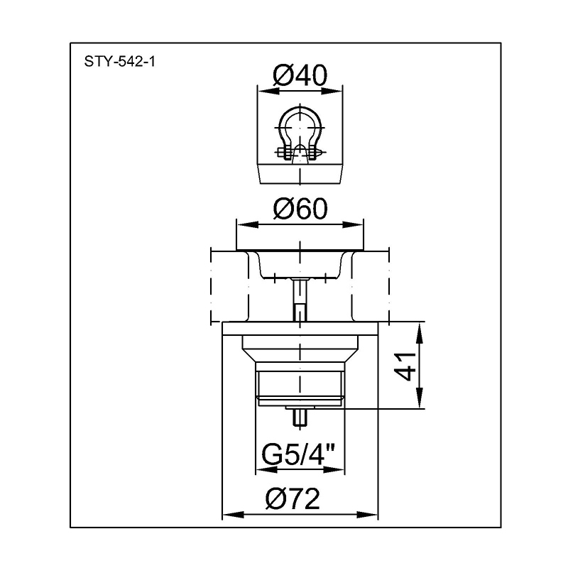 Pileta umyvadlová STY-542-1