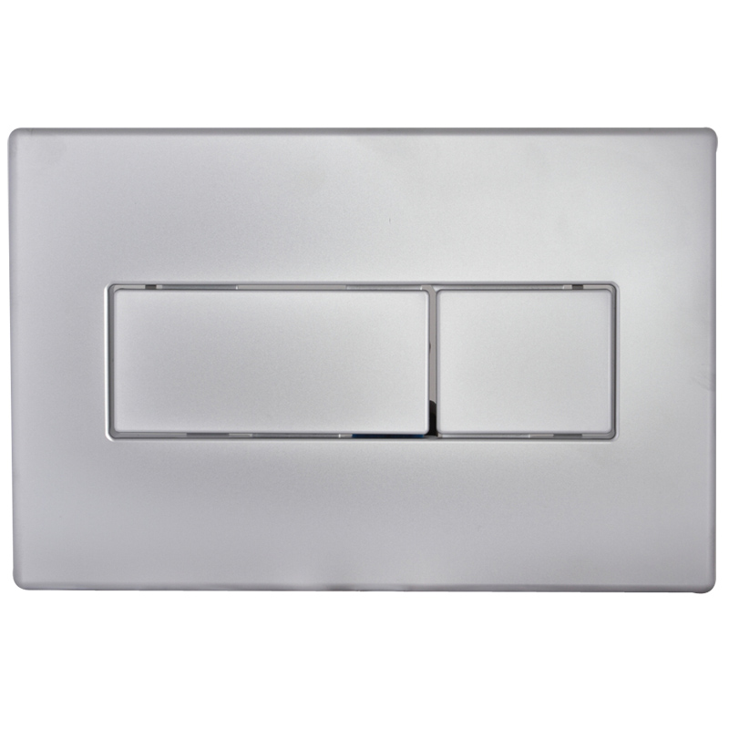 Ovládací tlačítko DUAL hranaté chrom/matný chrom