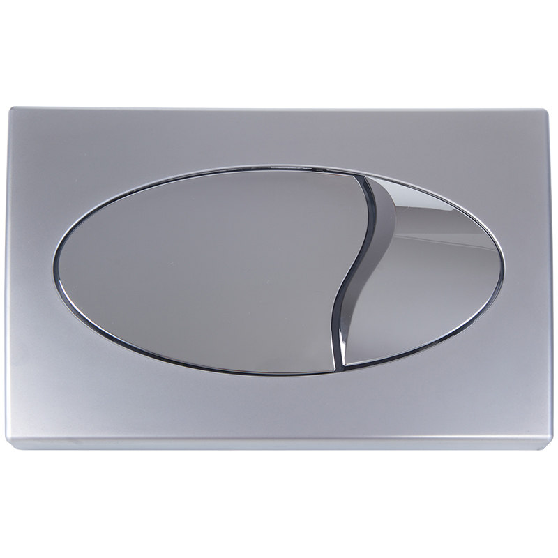 Ovládací tlačítko DUAL oválné chrom